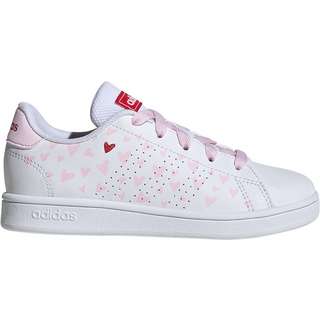 adidas ADVANTAGE K Sneaker Kinder ftwr white-clear pink-better scarlet