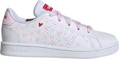 adidas ADVANTAGE K Sneaker Kinder ftwr white-clear pink-better scarlet