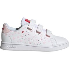adidas ADVANTAGE CF C Sneaker Kinder ftwr white-clear pink-better scarlet