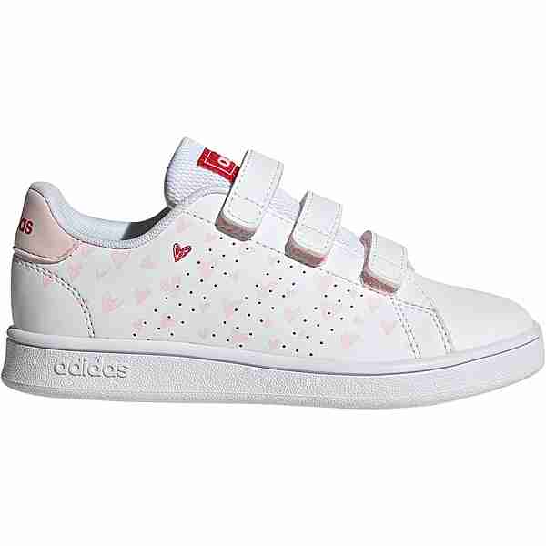 adidas ADVANTAGE CF C Sneaker Kinder ftwr white-clear pink-better scarlet