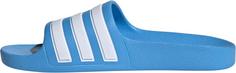 Rückansicht von adidas ADILETTE AQUA Badelatschen Kinder blue burst-ftwr white-blue burst