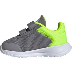 Rückansicht von adidas Tensaur Run 2.0 Sneaker Kinder grey three-ftwr white-lucid lemon