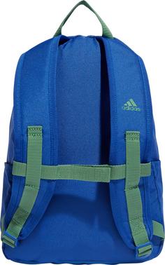Rückansicht von adidas Rucksack BACK TO SCHOOL Daypack Kinder semi lucid blue-collegiate green-preloved green