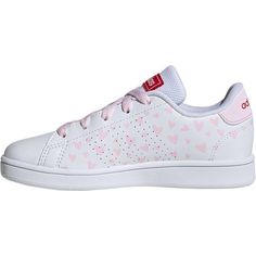 Rückansicht von adidas ADVANTAGE K Sneaker Kinder ftwr white-clear pink-better scarlet