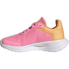 Rückansicht von adidas Tensaur Run 2.0 K Fitnessschuhe Kinder bliss pink-ftwr white-hazy orange