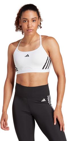 Rückansicht von adidas Sport-BH Damen white-black