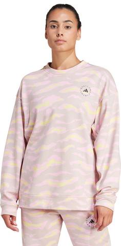 Rückansicht von adidas STELLA MCCARTNEY Sweatshirt Damen new rose-blush yellow-true pink