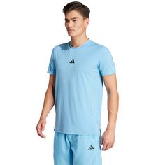 Rückansicht von adidas Designed for Training Workout Funktionsshirt Herren semi blue burst