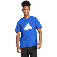 Rückansicht von adidas Future Icons Badge of Sports T-Shirt Herren semi lucid blue
