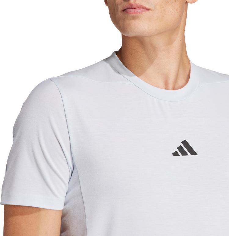 adidas adidas Designed for Training Workout Funktionsshirt Herren - halo blue - 4 | SportScheck