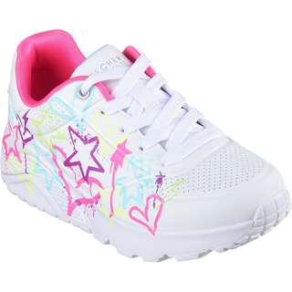 Skechers UNO LITE MY DRIP Sneaker Kinder white-neon multi