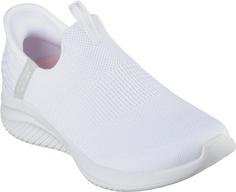 Skechers Ultra Flex 3.0 Sneaker Damen whiteknit-lightgraytrim