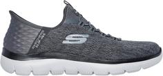 Rückansicht von Skechers Summits Sneaker Herren charcoalmesh-blacktrim