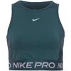 Nike Pro Dri-FIT Croptop Damen - deep jungle-metallic silver
