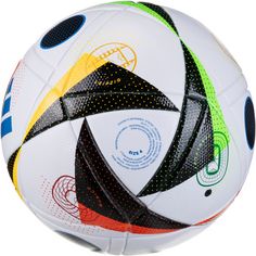 Rückansicht von adidas EURO 2024 LGE Fussballliebe Fußball white-black-glory blue