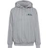 New Era Pinstripe Oversize Hoodie Herren - grey
