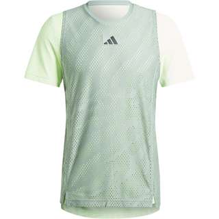 adidas Pro Tennisshirt Herren silver green-green spark