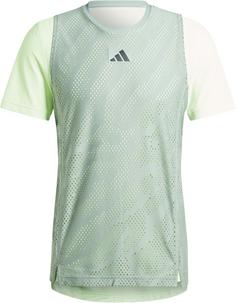 adidas Pro Tennisshirt Herren silver green-green spark