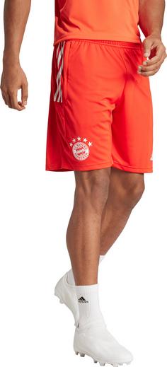 Rückansicht von adidas FC Bayern München Shorts Herren red-bright red-white