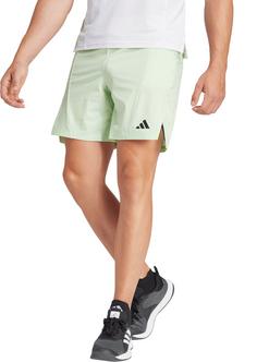 Rückansicht von adidas Designed for Training Workout Funktionshose Herren semi green spark