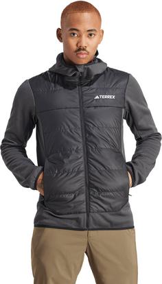 Rückansicht von adidas MULTI HYBRID Steppjacke Herren black