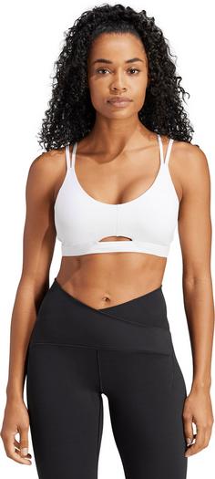 Rückansicht von adidas Workout Sport-BH Damen white