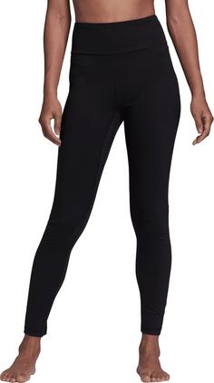 Rückansicht von adidas Yoga Essential 7/8-Tights Damen black