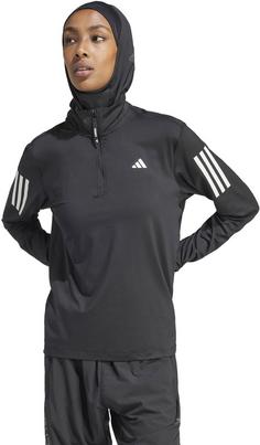 Rückansicht von adidas OWN THE RUN Funktionsshirt Damen black