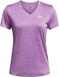 Under Armour Tech SSV- Twist Funktionsshirt Damen provence purple-purple ace