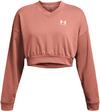 Under Armour Rival Terry Sweatshirt Damen - canyon pink-white