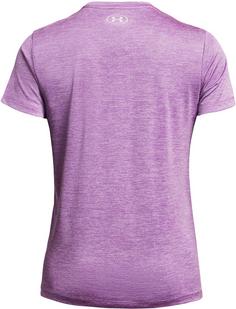 Rückansicht von Under Armour Tech SSV- Twist Funktionsshirt Damen provence purple-purple ace