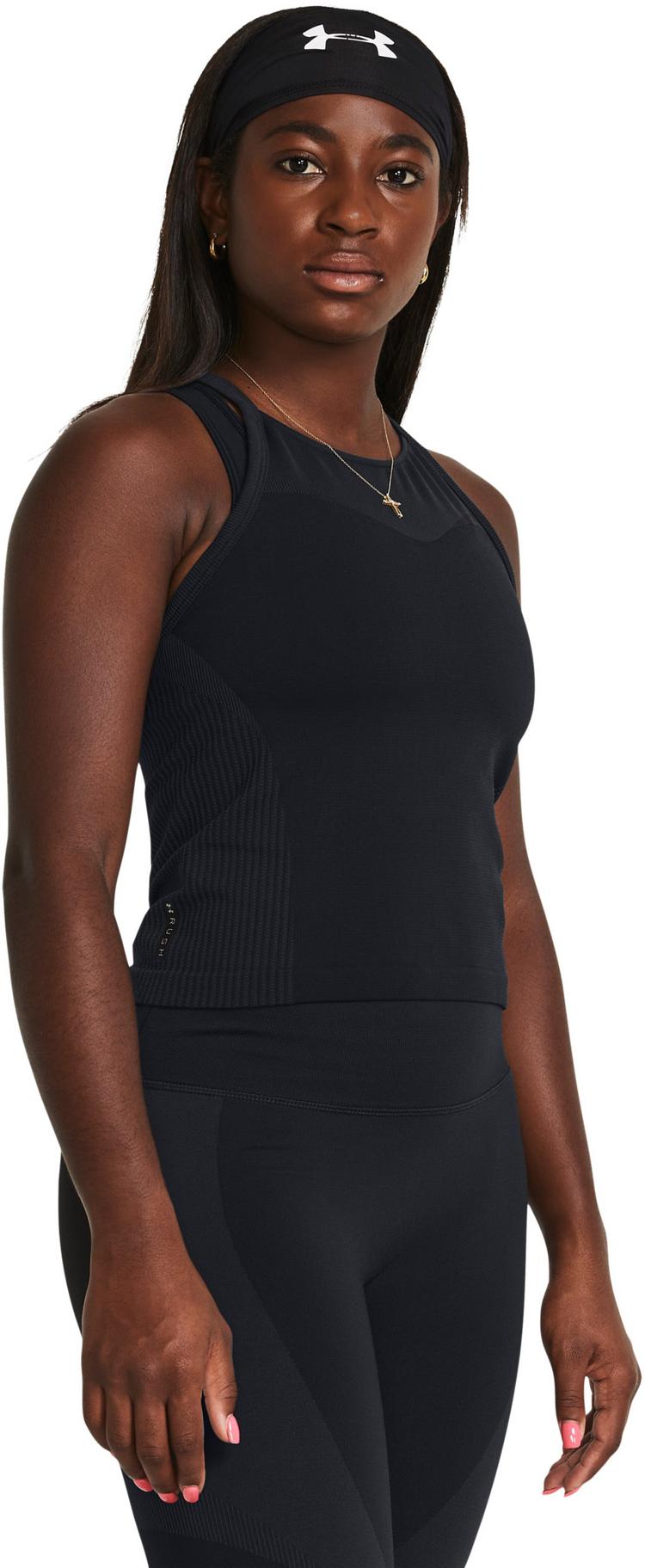 Under Armour Under Armour Rush Funktionstank Damen - black-iridescent - 0 | SportScheck