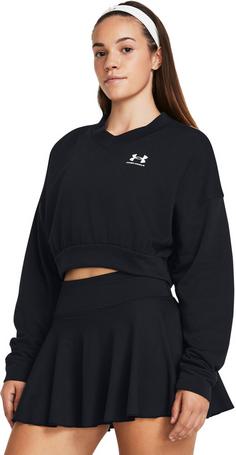 Rückansicht von Under Armour Rival Terry Sweatshirt Damen black-white