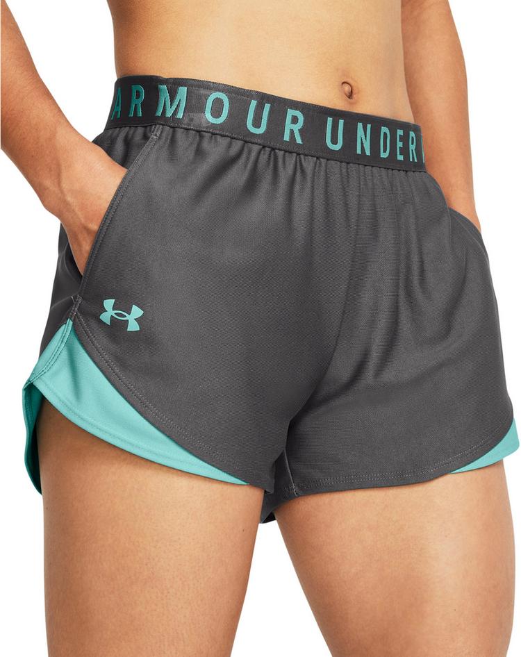 Under Armour Under Armour Play Up 3.0 Funktionsshorts Damen - castlerock-radial turquoise - 3 | SportScheck