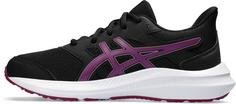 Rückansicht von ASICS JOLT 4 GS Laufschuhe Kinder black-blackberry