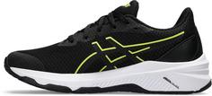 Rückansicht von ASICS GT-1000 12 GS Laufschuhe Kinder black-bright yellow