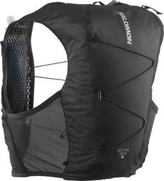 Salomon ACTIVE SKIN 8 SET Trinkrucksack black-metal