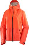 Salomon OUTERPATH 2.5L Hardshelljacke Damen - valiant poppy-cherry tomato