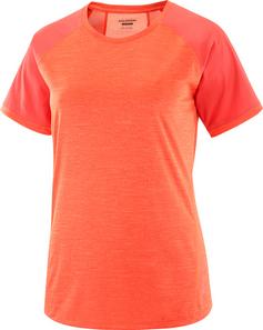 Salomon OUTLINE Funktionsshirt Damen cherry tomato-valiant poppy