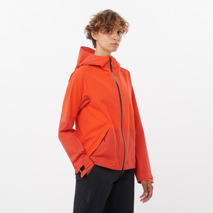 Salomon Salomon OUTERPATH 2.5L Hardshelljacke Damen - valiant poppy-cherry tomato - 0 | SportScheck