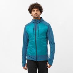 Rückansicht von Salomon ELIXIR HYBRID Steppjacke Herren deep dive-tahitian tide