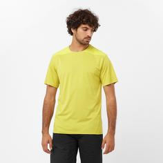 Rückansicht von Salomon OUTLINE Funktionsshirt Herren sulphur spring-citronelle