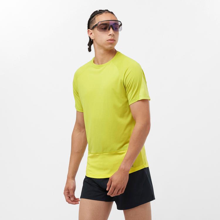 Salomon Salomon CROSS RUN Funktionsshirt Herren - citronelle-sulphur spring - 0 | SportScheck