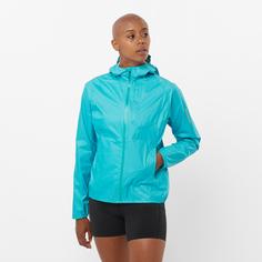 Rückansicht von Salomon BONATTI Laufjacke Damen peacock blue