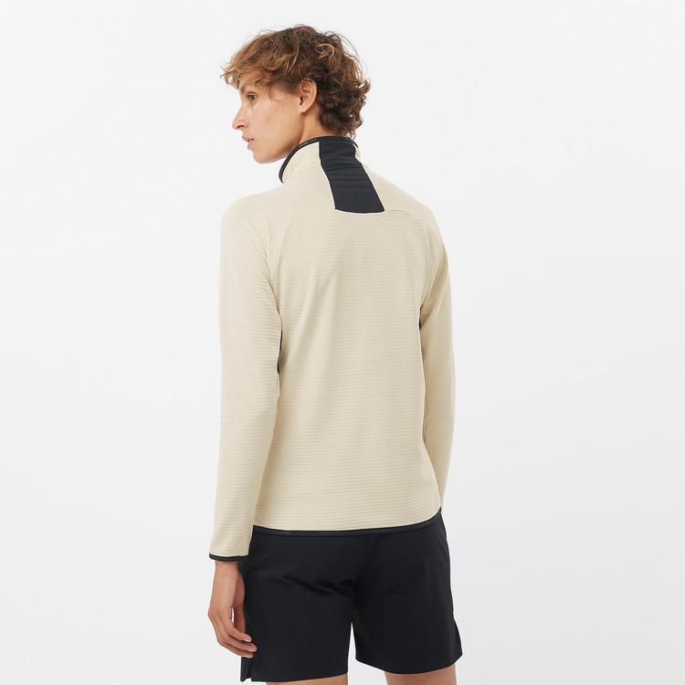 Salomon Salomon ESSENTIAL LIGHTWARM Fleecejacke Damen - rainy day-deep black - 1 | SportScheck