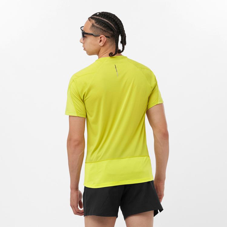 Salomon Salomon CROSS RUN Funktionsshirt Herren - citronelle-sulphur spring - 1 | SportScheck