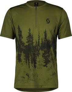 SCOTT Trail Flow Funktionsshirt Herren fir green-black