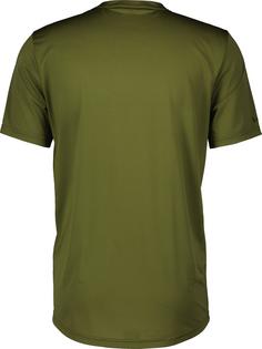 Rückansicht von SCOTT Trail Flow Funktionsshirt Herren fir green-black
