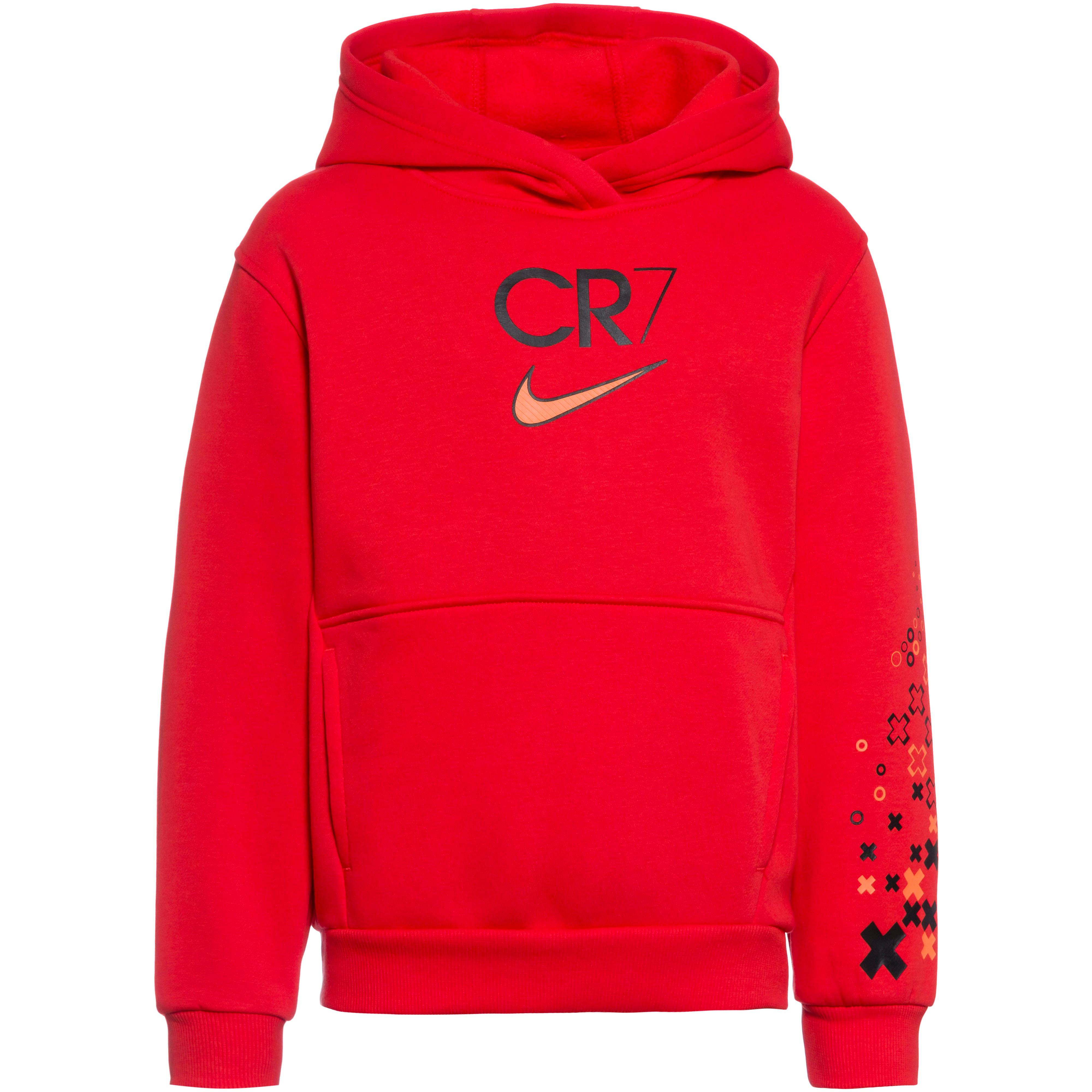 Nike CR7 Hoodie Kinder lt crimson