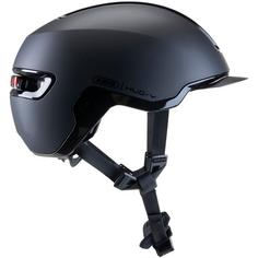 Rückansicht von ABUS HUD-Y Fahrradhelm velvet black